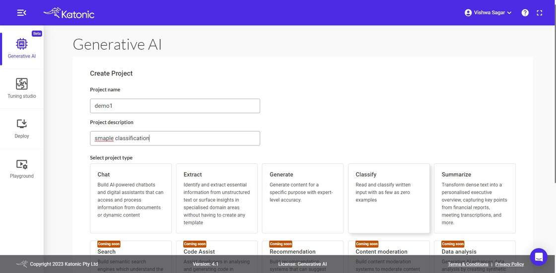 initial dashboard