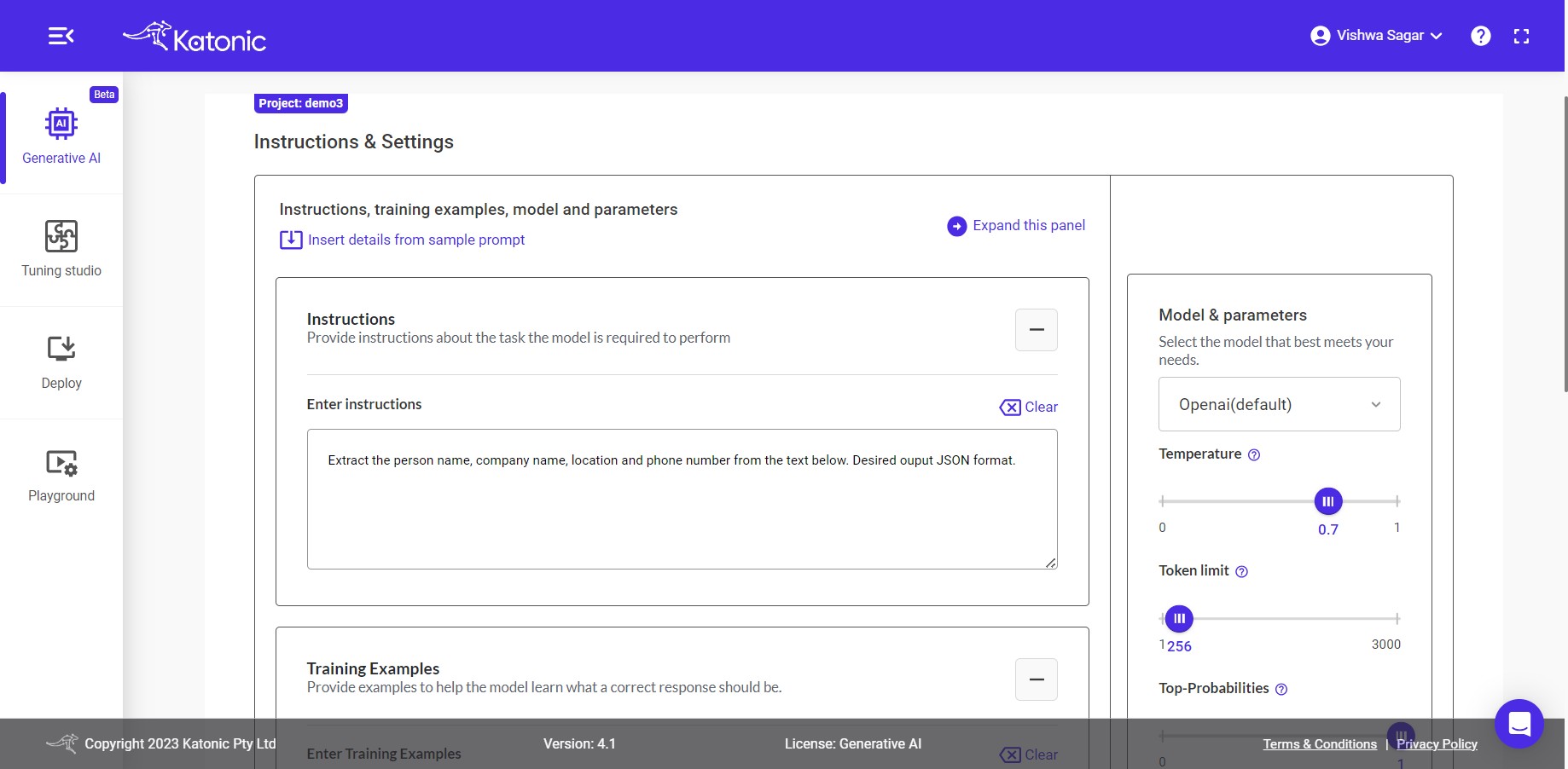 Instructions &amp; Settings