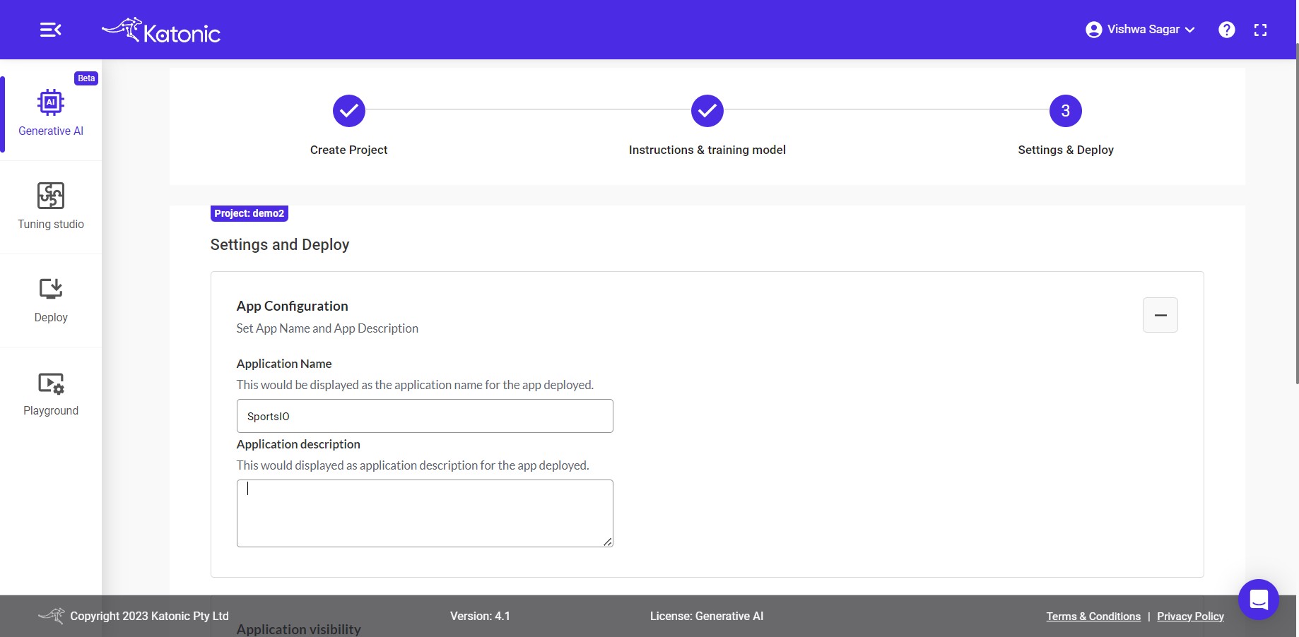 initial dashboard