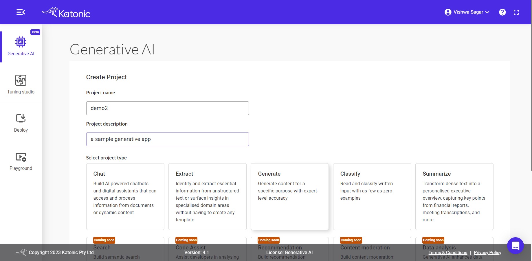 initial dashboard